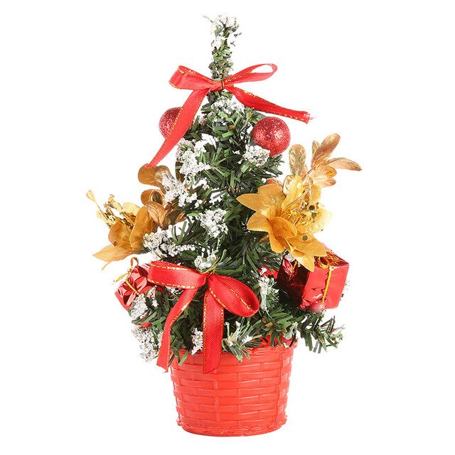 20cm-40cm Mini Christmas Trees Xmas Decorations A Small Pine Tree Placed on Desktop Christmas Festival Ornaments Ship From USA