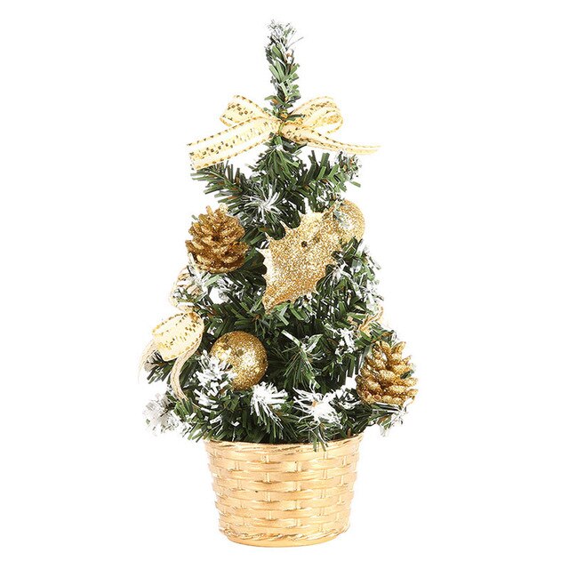 20cm-40cm Mini Christmas Trees Xmas Decorations A Small Pine Tree Placed on Desktop Christmas Festival Ornaments Ship From USA