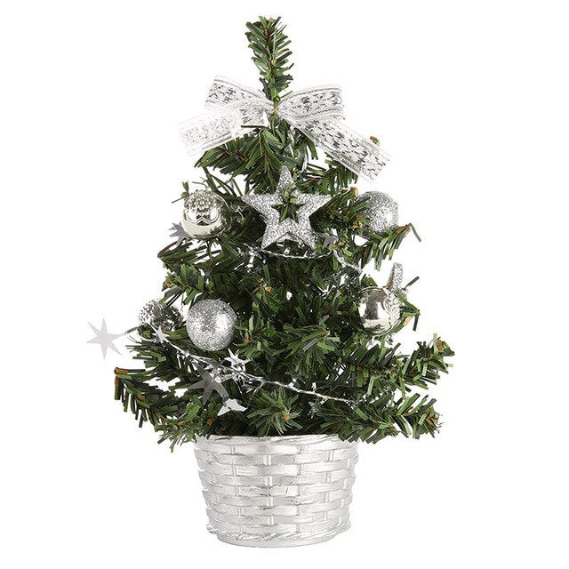 20cm-40cm Mini Christmas Trees Xmas Decorations A Small Pine Tree Placed on Desktop Christmas Festival Ornaments Ship From USA