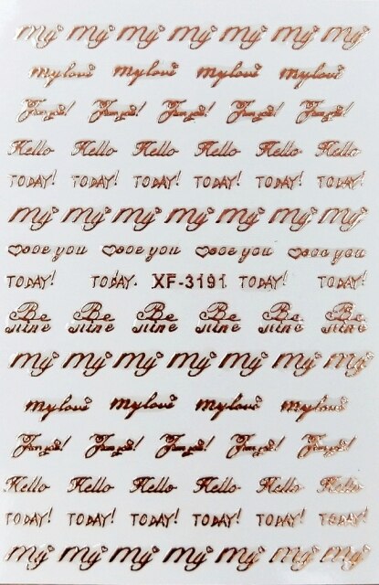 Flower 3D Nail Sticker Transparent Moon DIY Sticker Decals Tips Manicure Charm Design Adhesive Tips Art For Nail