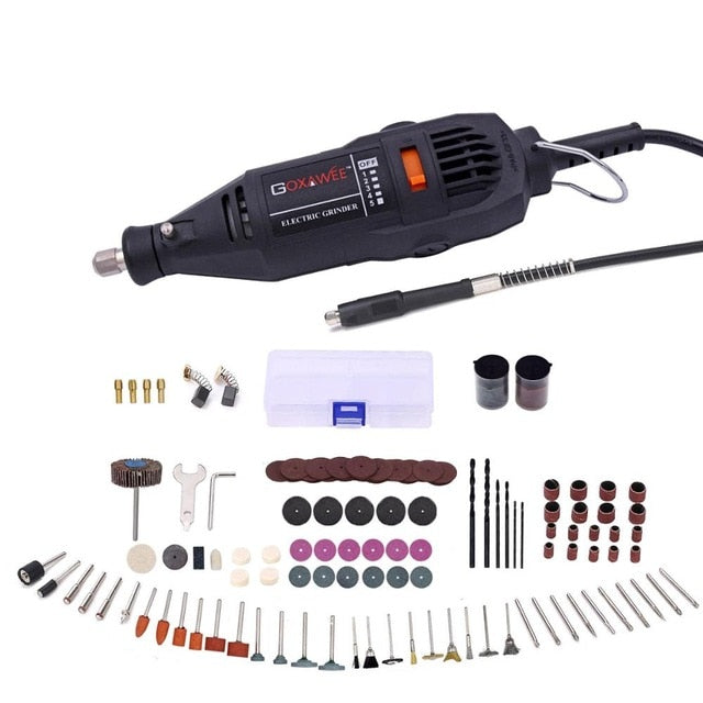 110V 220V Power Tools Electric Mini Drill Die Grinder Engraver Polisher with Rotary Tools Set Kit For Dremel 3000 4000