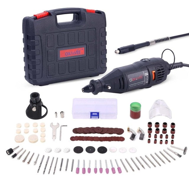110V 220V Power Tools Electric Mini Drill Die Grinder Engraver Polisher with Rotary Tools Set Kit For Dremel 3000 4000