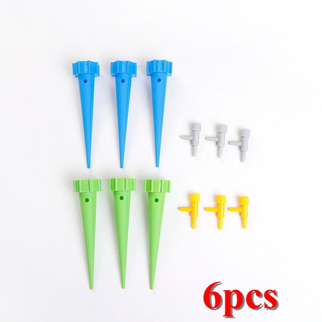 12pcs Auto Drip Irrigation Watering System Automatic Watering Spike for Plants Flower Indoor Household Waterers Bottle U3