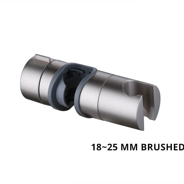 Bathroom Accessories Universal 18~25mm ABS Plastic Shower Slide Rail Bar Holder Adjustable Clamp Holder Bracket Replacement