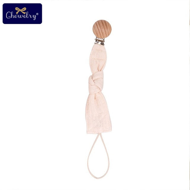 1pc Baby Dummy Pacifier Chain Clip Cotton Cloth Plush Dolls Animal Wood Rodent Nipples Holder Newborn Toys Teether Accessories