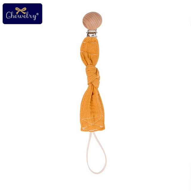 1pc Baby Dummy Pacifier Chain Clip Cotton Cloth Plush Dolls Animal Wood Rodent Nipples Holder Newborn Toys Teether Accessories