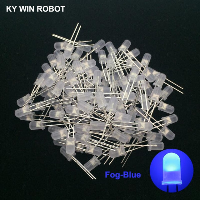 100pcs 5mm LED Diode 5 mm Assorted Kit White Green Red Blue Yellow Orange Pink Purple Warm white DIY Light Emitting Diode