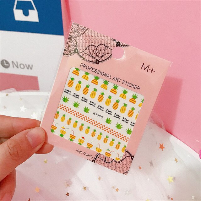 1sheet Unicorn Nail Art Stickers Temporary Stickers Unicornio Art Sticker Unicorn Party DIY Party Supplies Wedding Decoration-S