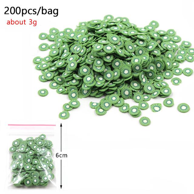 Slimes Addition Soft Fruit Slices For Slime Fluffy Lizun DIY Nail Mobile Supplies Slime Charm Accessories Kits For Children