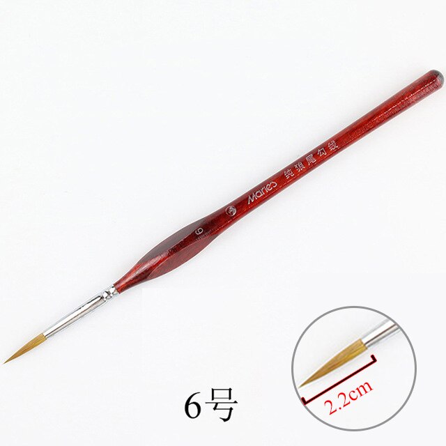 Pointed Paint Brushes Fineliner Nail Art Drawing Watercolor Pen Wolf Half Watercolor Brushes For Acrylic Painting Art Supplies