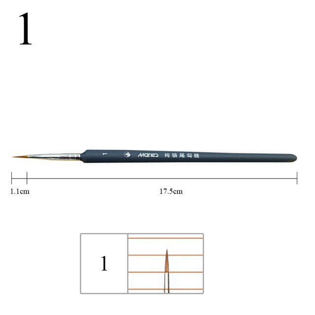 Pointed Paint Brushes Fineliner Nail Art Drawing Watercolor Pen Wolf Half Watercolor Brushes For Acrylic Painting Art Supplies