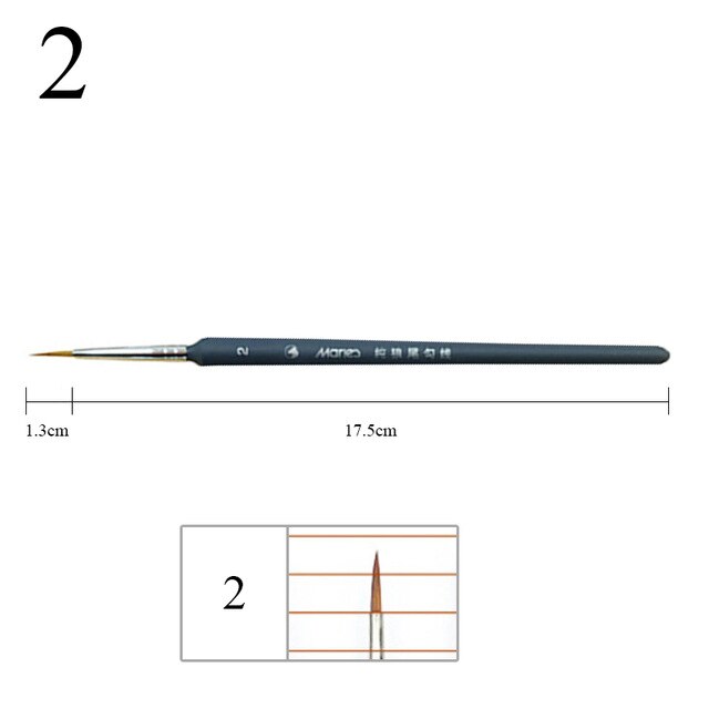 Pointed Paint Brushes Fineliner Nail Art Drawing Watercolor Pen Wolf Half Watercolor Brushes For Acrylic Painting Art Supplies