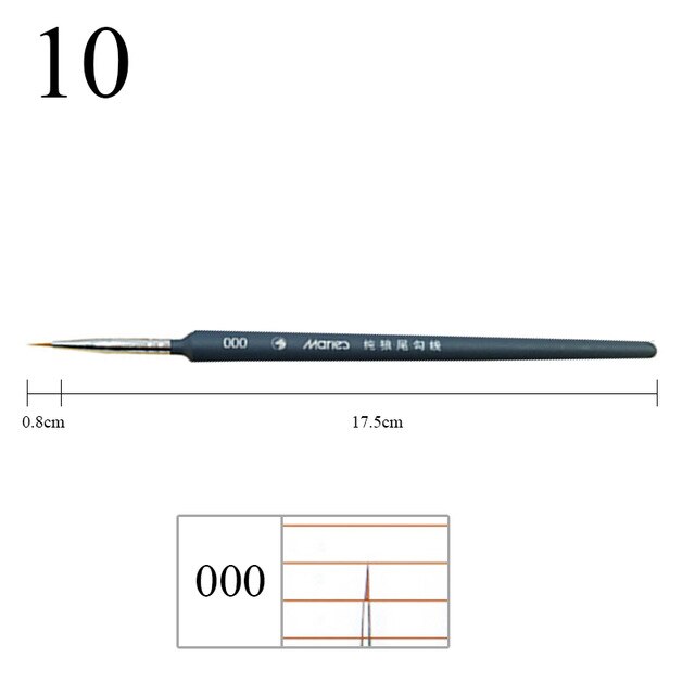 Pointed Paint Brushes Fineliner Nail Art Drawing Watercolor Pen Wolf Half Watercolor Brushes For Acrylic Painting Art Supplies