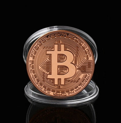 New Creative Souvenir Bitcoin Coin Gold Plated Collectible Gifts Bit Coin Art Collection Physical Gold Commemorative Coins