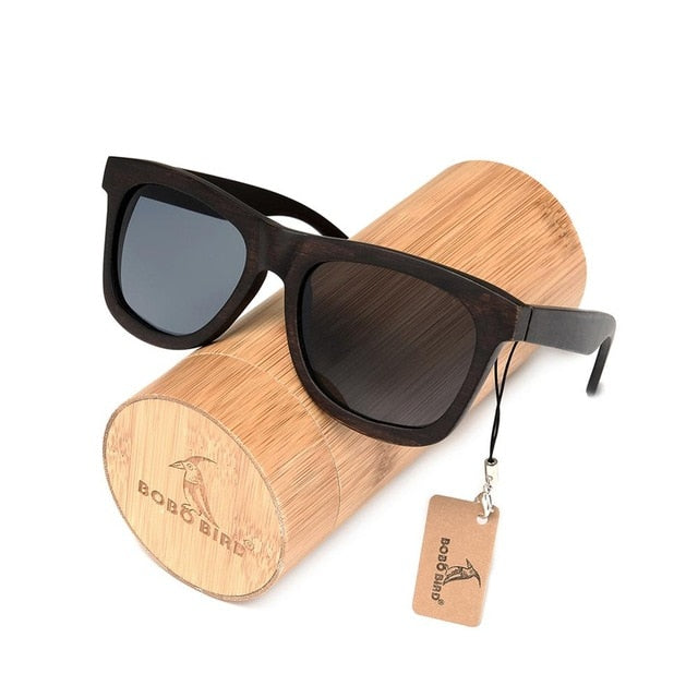 Fast Ship from USA BOBO BIRD Bamboo Sunglasses Women Polarized Wood Sun Glasses Men Eyewears Dropship lunette de soleil femme