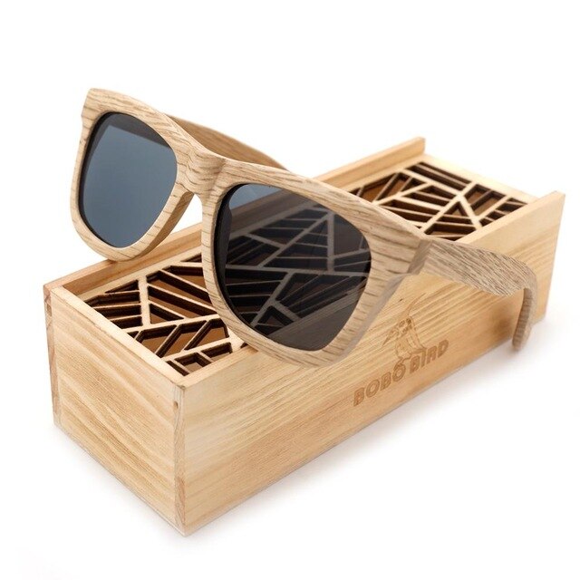 Fast Ship from USA BOBO BIRD Bamboo Sunglasses Women Polarized Wood Sun Glasses Men Eyewears Dropship lunette de soleil femme