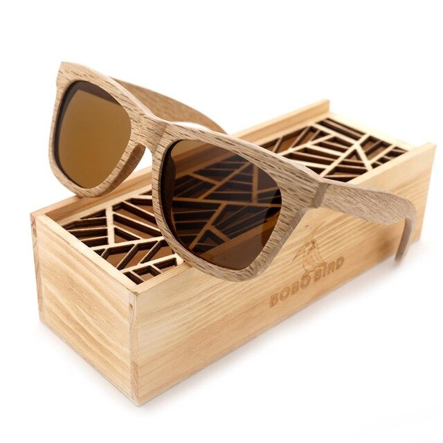 Fast Ship from USA BOBO BIRD Bamboo Sunglasses Women Polarized Wood Sun Glasses Men Eyewears Dropship lunette de soleil femme