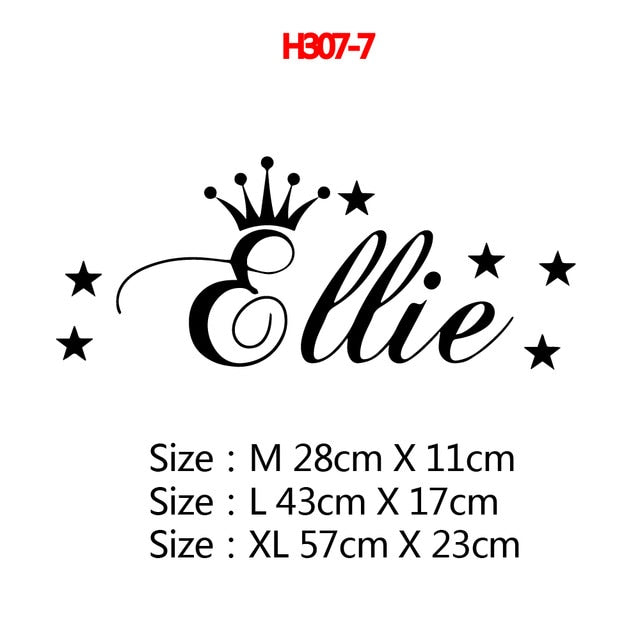 Personalized Custom Name Butterfly Wall Sticker Wallpaper For Nursery Kids Room Decoration Vinyl Stickers Bedroom Decals