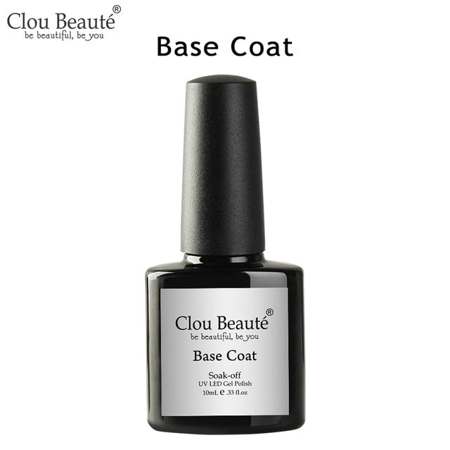 Clou Beaute 64 Colors Gel Nail Polish White Gel UV Nail Matte Base Top Gel Polish Soak Off UV Varnish Gel Paint 15ml Nail Art