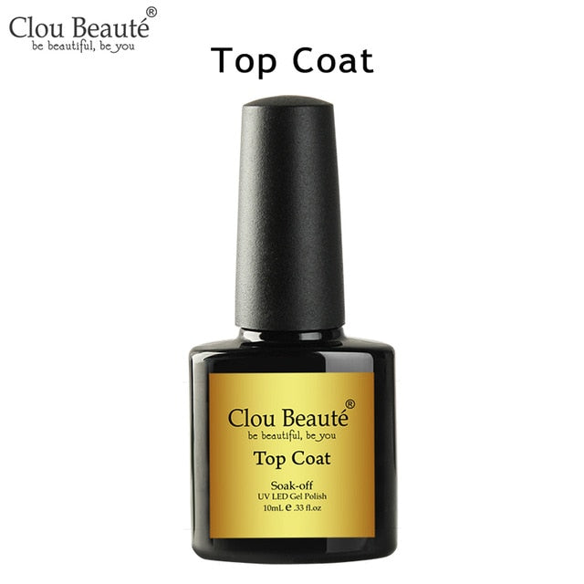 Clou Beaute 64 Colors Gel Nail Polish White Gel UV Nail Matte Base Top Gel Polish Soak Off UV Varnish Gel Paint 15ml Nail Art