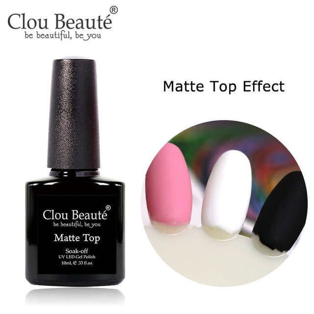 Clou Beaute 64 Colors Gel Nail Polish White Gel UV Nail Matte Base Top Gel Polish Soak Off UV Varnish Gel Paint 15ml Nail Art