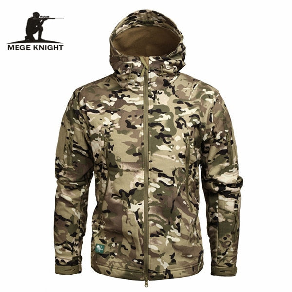 Mege Brand Clothing Autumn Men's Military Camouflage Fleece Jacket Army Tactical Clothing Multicam Male Camouflage Windbreakers