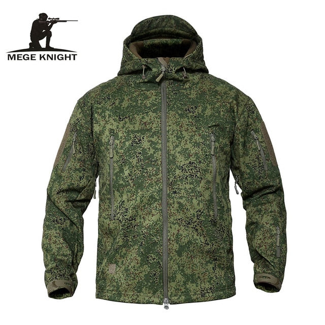 Mege Brand Clothing Autumn Men's Military Camouflage Fleece Jacket Army Tactical Clothing Multicam Male Camouflage Windbreakers