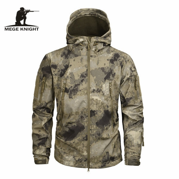 Mege Brand Clothing Autumn Men's Military Camouflage Fleece Jacket Army Tactical Clothing Multicam Male Camouflage Windbreakers