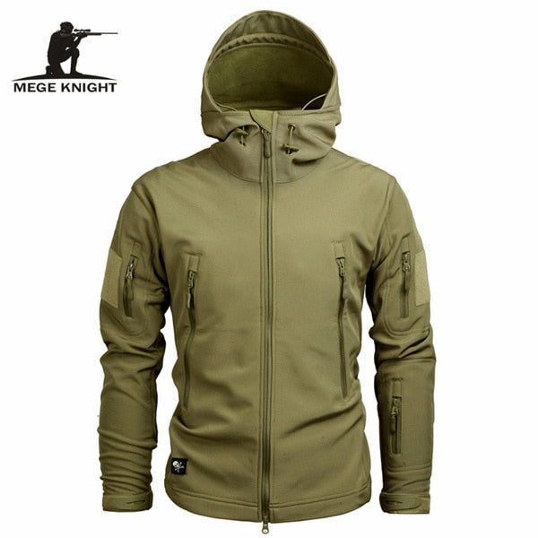 Mege Brand Clothing Autumn Men's Military Camouflage Fleece Jacket Army Tactical Clothing Multicam Male Camouflage Windbreakers