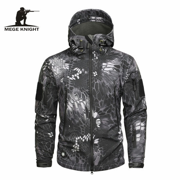 Mege Brand Clothing Autumn Men's Military Camouflage Fleece Jacket Army Tactical Clothing Multicam Male Camouflage Windbreakers