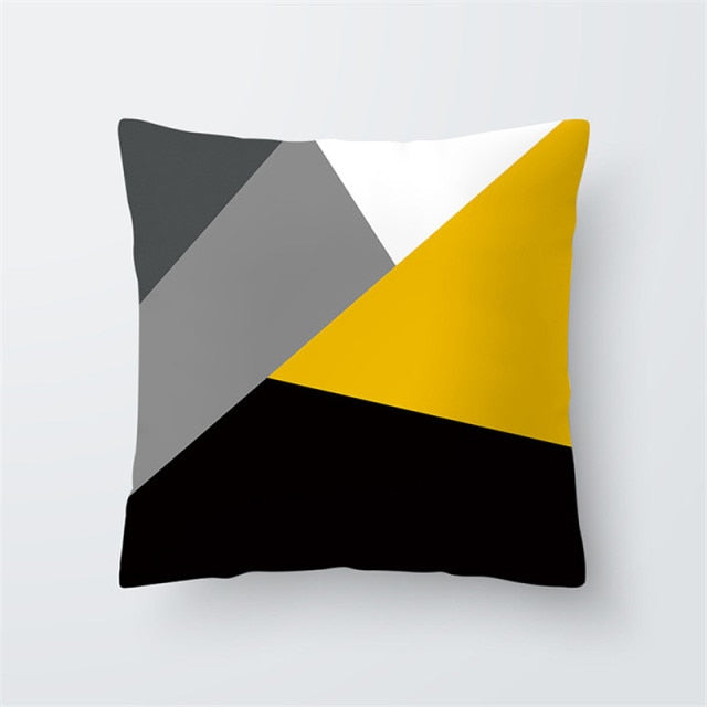 Geometry Yellow Skulls Decorative Pillows Cushion Cover 45x45 Summer Pillowcase Home Decor Sofa Living Room Pillow Cases 10474