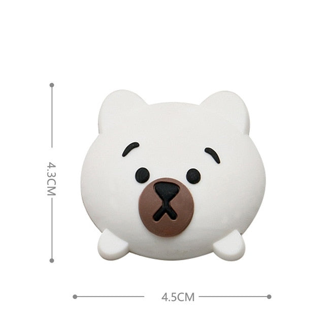 Fashion Cartoon Door stopper Doorknob Rubber Fender Lock Protective Pad Door Crash Pad Wall Protector Savor Shockproof Crash Pad