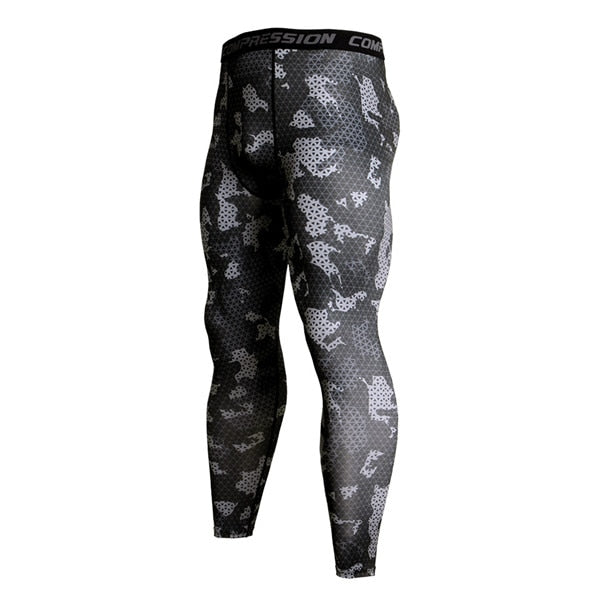 Mens Gym Compression Leggings Sport Training Pants Men Running Tights Trousers Men Sportswear Dry Fit Jogging Pants