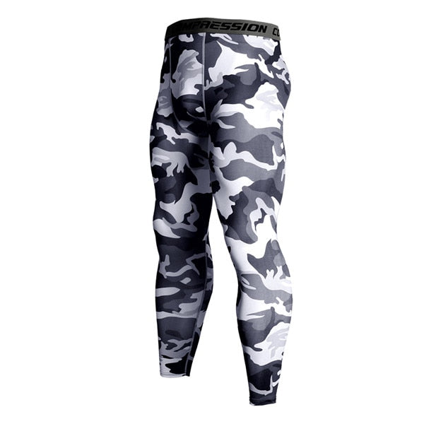 Mens Gym Compression Leggings Sport Training Pants Men Running Tights Trousers Men Sportswear Dry Fit Jogging Pants