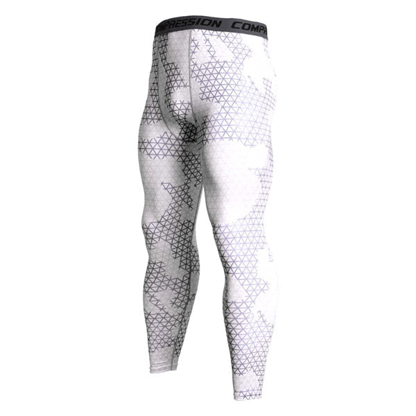 Mens Gym Compression Leggings Sport Training Pants Men Running Tights Trousers Men Sportswear Dry Fit Jogging Pants