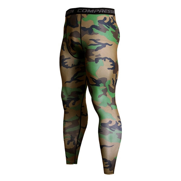 Mens Gym Compression Leggings Sport Training Pants Men Running Tights Trousers Men Sportswear Dry Fit Jogging Pants