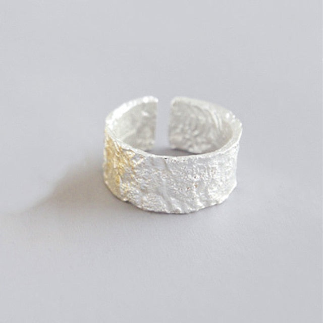 High Quality Fashion 925 Sterling Silver Geometric Layer Smile Face Adjustable Rings For Women Wholesale Jewelry