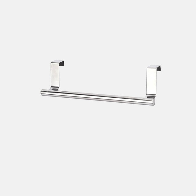 2 Size Towel Racks Over Kitchen Cabinet Door Towel Rack Bar Hanging Holder Bathroom Shelf Rack Home Organizer Long Wall Hook