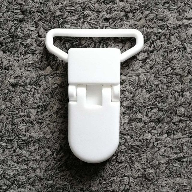 5pcs 25mm Plastic Baby Pacifier Chain Transparent Pacifier Clips Soother Holder For Baby Pacifier Nipples Holder Round Clamp