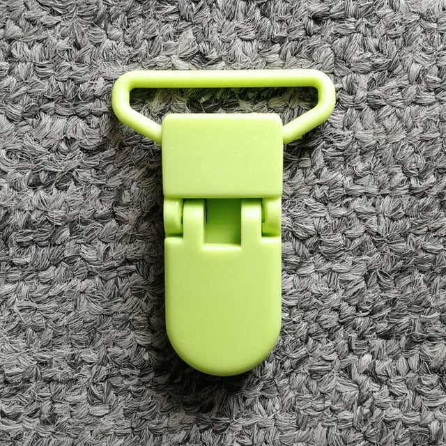 5pcs 25mm Plastic Baby Pacifier Chain Transparent Pacifier Clips Soother Holder For Baby Pacifier Nipples Holder Round Clamp