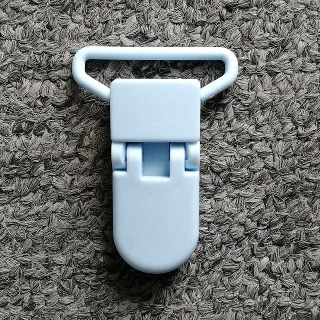 5pcs 25mm Plastic Baby Pacifier Chain Transparent Pacifier Clips Soother Holder For Baby Pacifier Nipples Holder Round Clamp