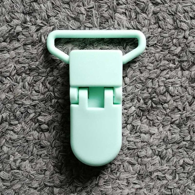 5pcs 25mm Plastic Baby Pacifier Chain Transparent Pacifier Clips Soother Holder For Baby Pacifier Nipples Holder Round Clamp