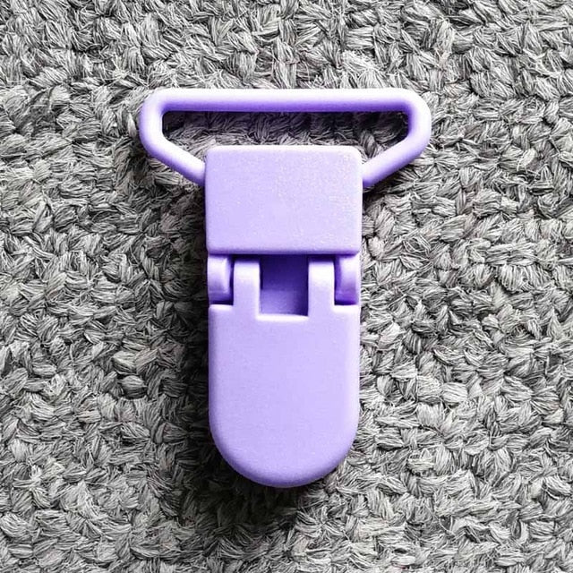 5pcs 25mm Plastic Baby Pacifier Chain Transparent Pacifier Clips Soother Holder For Baby Pacifier Nipples Holder Round Clamp