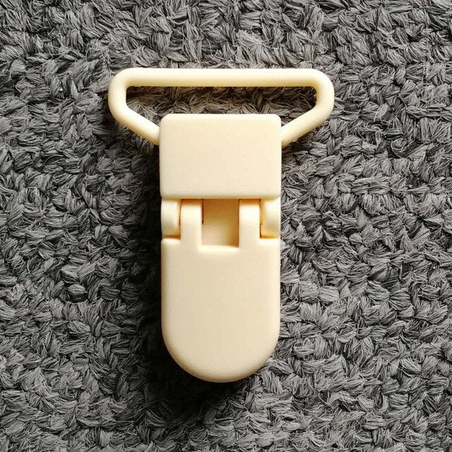 5pcs 25mm Plastic Baby Pacifier Chain Transparent Pacifier Clips Soother Holder For Baby Pacifier Nipples Holder Round Clamp