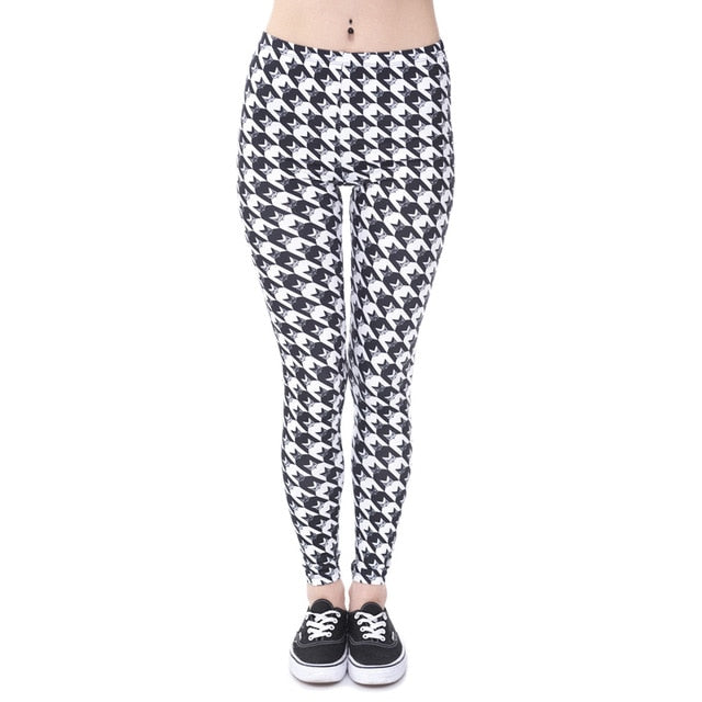 Brands Women Fashion Legging Aztec Round Ombre Printing leggins Slim High Waist Leggings Woman Pants