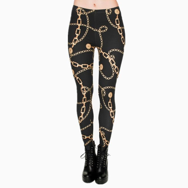 Brands Women Fashion Legging Aztec Round Ombre Printing leggins Slim High Waist Leggings Woman Pants