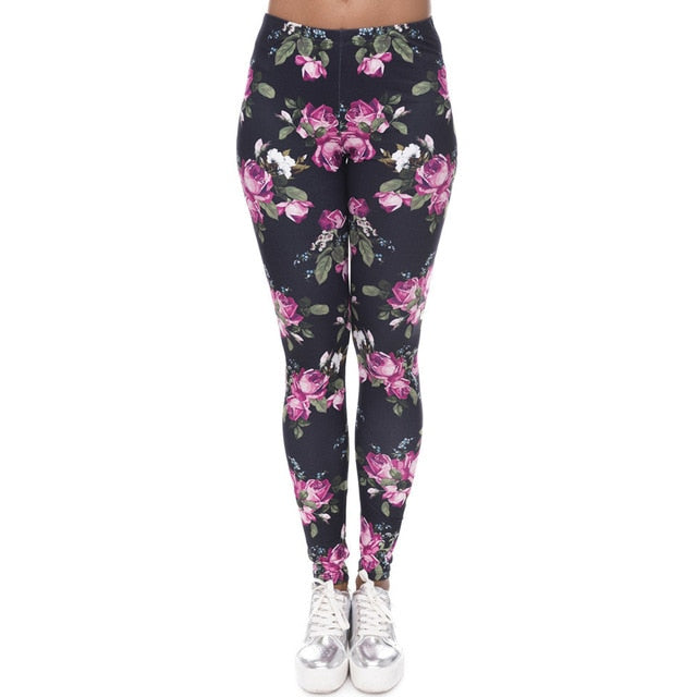 Brands Women Fashion Legging Aztec Round Ombre Printing leggins Slim High Waist Leggings Woman Pants