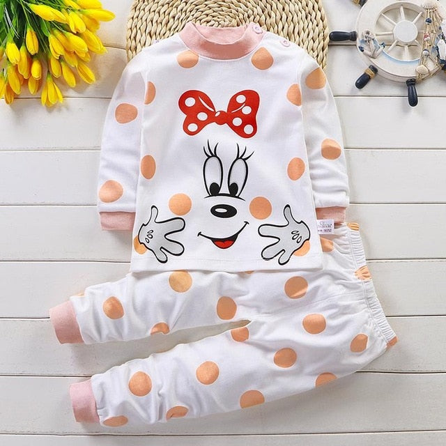 Children Pajamas Baby Clothing Set Kids Unicorn Cartoon Sleepwear Autumn Cotton Nightwear Boys Girls Animal Pyjamas Pijamas Set