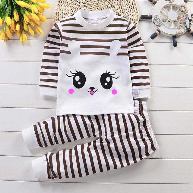 Children Pajamas Baby Clothing Set Kids Unicorn Cartoon Sleepwear Autumn Cotton Nightwear Boys Girls Animal Pyjamas Pijamas Set