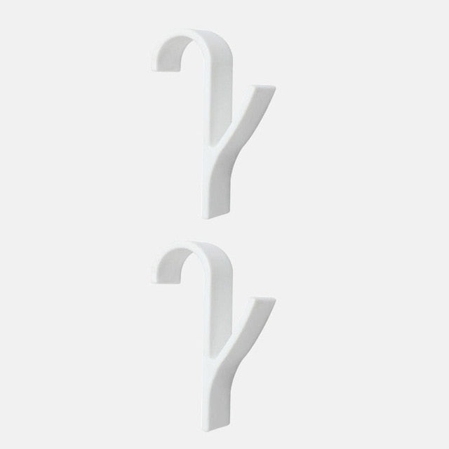 6pcs White High Quality Hanger For Heated Towel Radiator Rail Bath Hook Holder Clothes Hanger Plegable Scarf Hanger